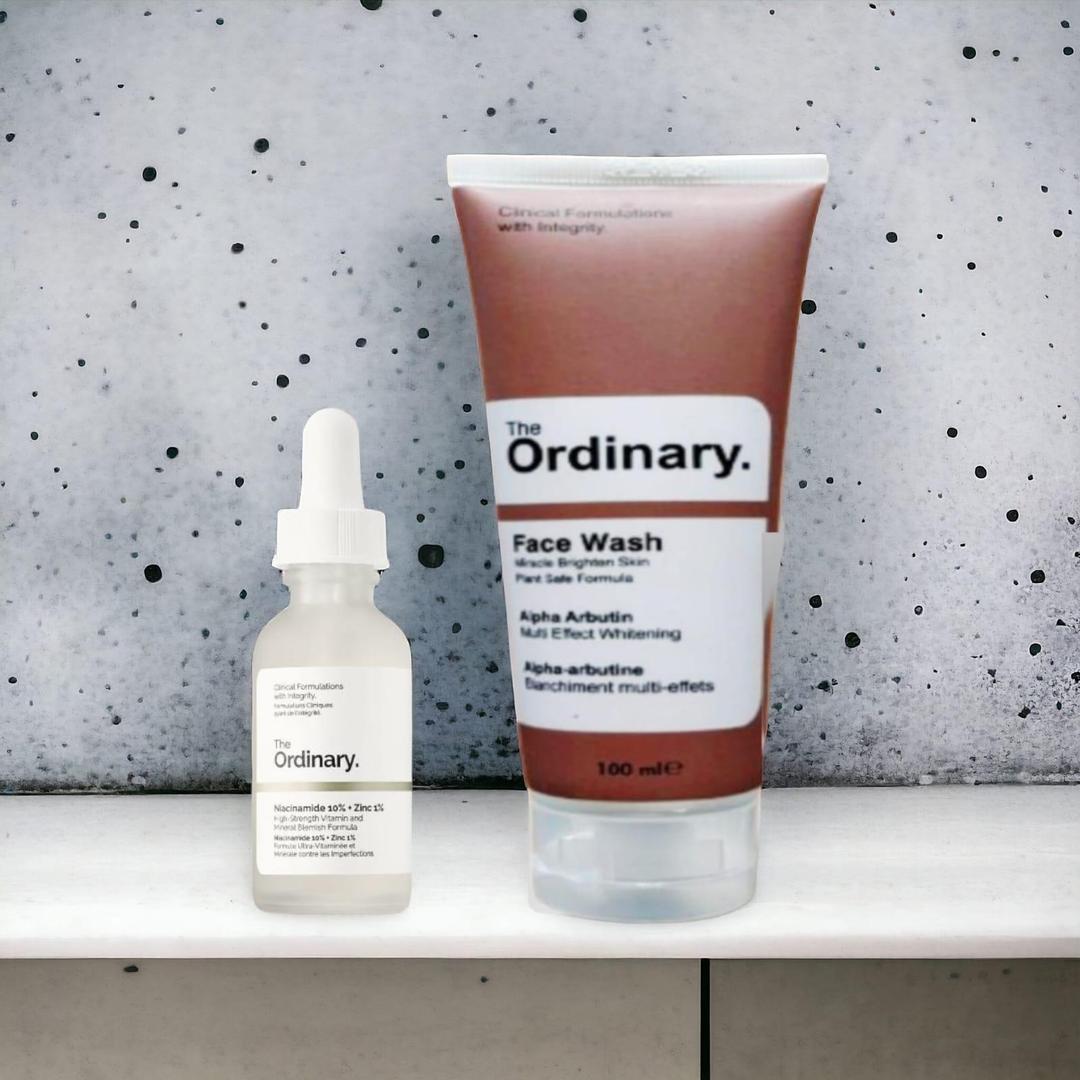 Pack of 2 The Ordinary Niacinamide Serum & The Ordinary Alpha Arbutin Face wash Deal | Perfect Deal